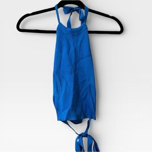 Zara Bright Blue Halter Top | Women’s going out top